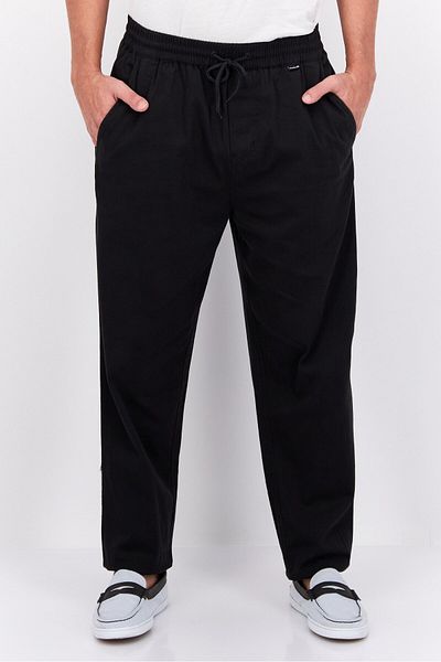 Hurley Men Straight Fit Plain Training Jogger Pant, Black