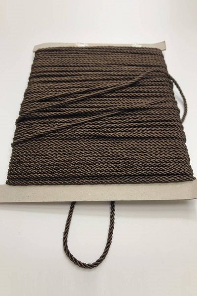 Hayalperest boncuk Κορδόνι Bitter Brown Rope 3 mm 1 Mt