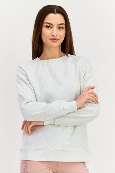 Champion Women Sportswear Fit Long Sleeves Training Sweatshirt, Grey