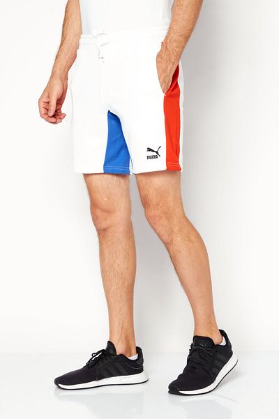 Puma Men Sportswear Fit Drawstring Training Shorts, White