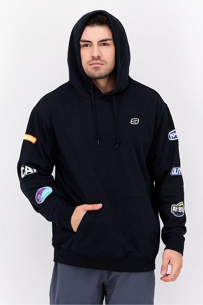 SKECHERS Men Sportswear Fit Training Sweatshirts, Black
