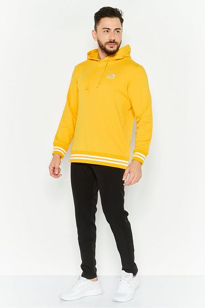 SKECHERS Men Sportswear Fit Long Sleeve Outdoor Sweatshirt, Yellow