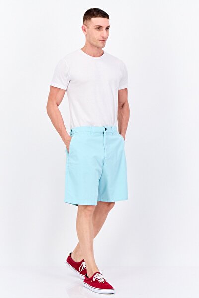 GAP Men Plain 10 Inseam Basic Shorts, Turquises