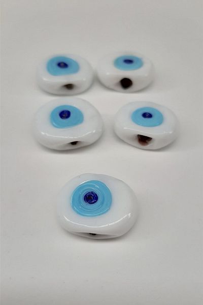 Hayalperest boncuk White Blue Calf Eye Evil Eye Bead
