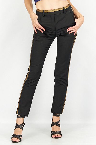 The Kooples Women Straight Leg Textured Casual Pants, Black