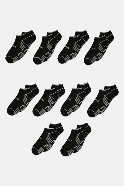 Head Women 10 Pairs Low Cut Socks, Black