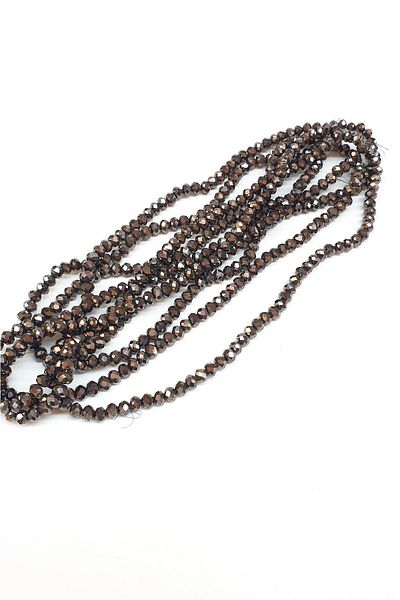 Hayalperest boncuk Anthracite Plated Crystal Beads 6 Mm