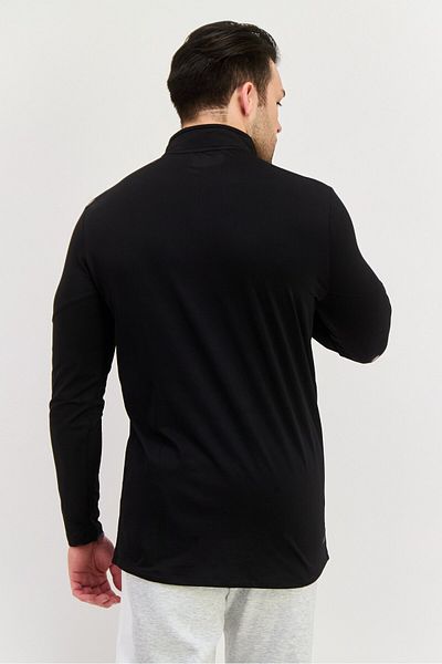 RBX Men Sportswear Fit Long Sleeve Training Jersey, Black
