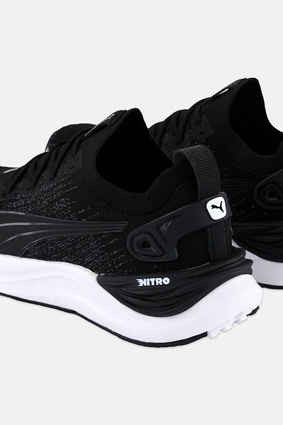 Puma Women Electrify Nitro Lace Up Running Shoes, Black