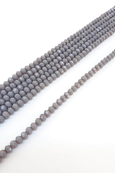 Hayalperest boncuk Matte Dark Gray Crystal Beads 6 Mm