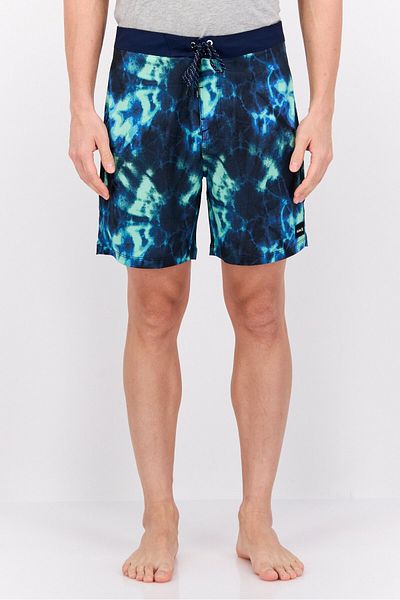 Hurley Men Drawstring Tie Dye Print Board Short, Blue