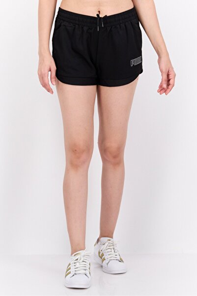Puma شورت جري نسائي بقصّة عادية، أسود