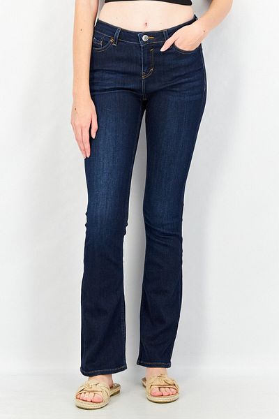 Esprit Women Bootcut Fit Washed Denim Jeans, Navy Blue