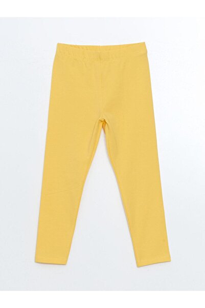 LC Waikiki LCW Kids Beli Lastikli Çiçekli Kız Çocuk Tayt 2'li