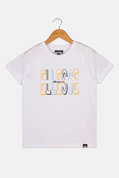 Ellesse Kids Girl Sportswear Fit Short Sleeve Training T-shirt, White