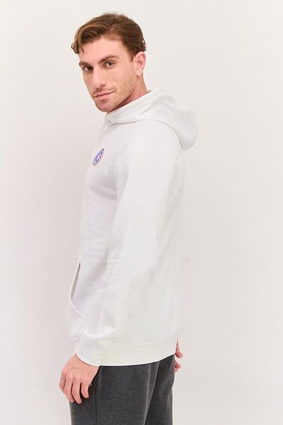 Hurley Men Hooded Graphic Print Long Sleeves Hoodie, White