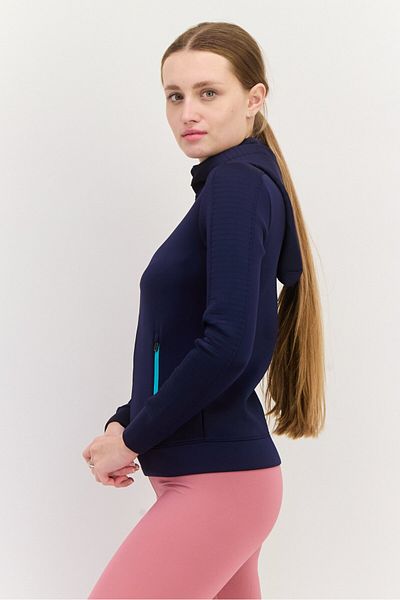Under Armour Women Sportswear Fit Long Sleeve Training Hoodie, Navy