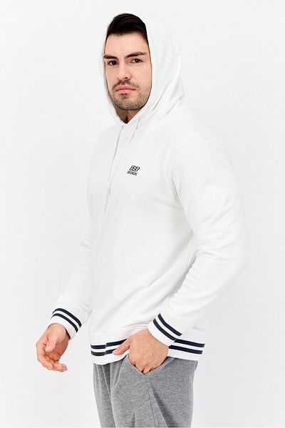 SKECHERS Men Sportswear Fit Long Sleeve Outdoor Sweatshirt, White
