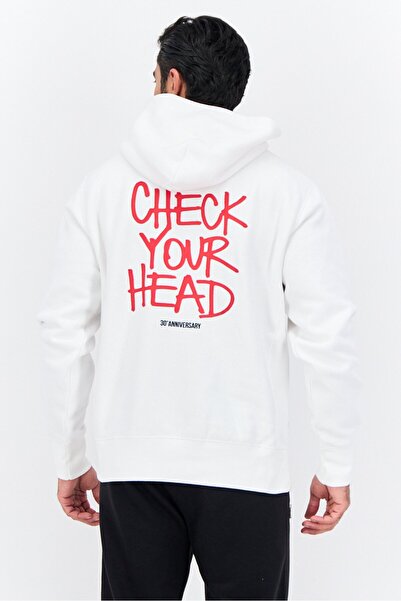 Champion Men Sportswear Fit Long Sleeves Outdoor Hoodies, White