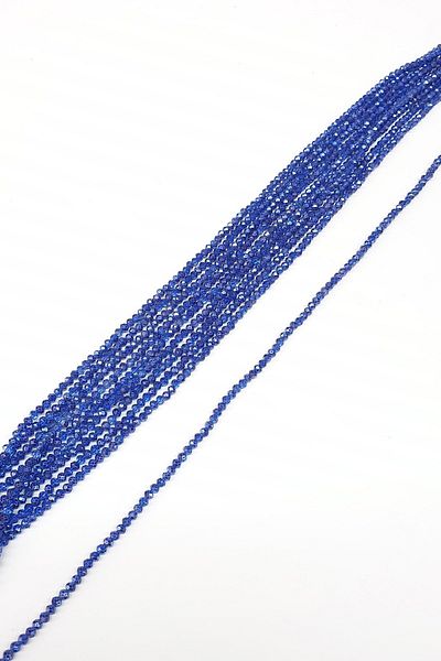 Hayalperest boncuk Dark Blue Crystal Bead Coating - 4 Mm