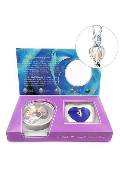 Ervalina Real Oyster Inside Pearl Necklace Ring and Bottega Earrings Set Special Day Gift