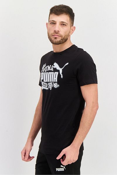 Puma Men Sportswear Fit Short Sleeve Training T-shirts, Black