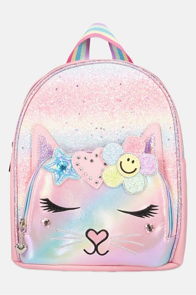 OMG Accessories Kids Girl Bella Start Heart Mini Back Pack 17 H x 22 L x 8 W cm, Pink