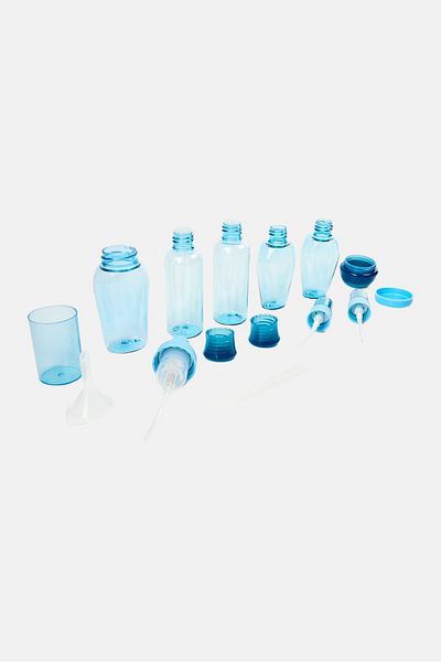 Muy Mucho 9 Piece Travel Bottle Kit, Transparent