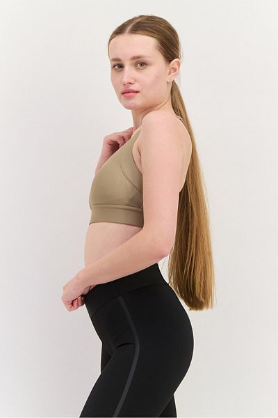 Puma Women Sportswear Fit Lightly Padded Training Sports Bra, Hazelnut