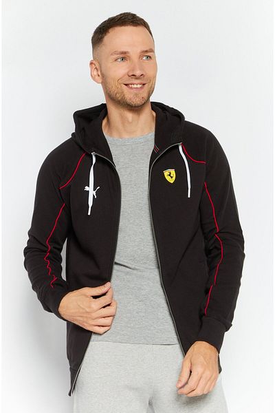 Puma Men Sportswear Fit Long Sleeve Outdoor Sweatshirt, Black