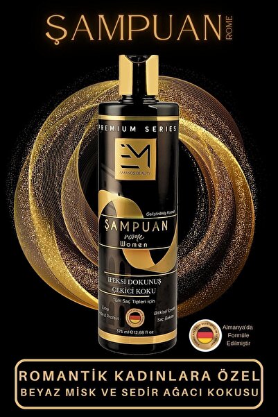EM AMANOS BEAUTY Rome Kokusu - Kadın Şampuan - Doğal Bitki Özlü Keratin Ve Kolajen Içerir - Saç Dökülmesini Önler