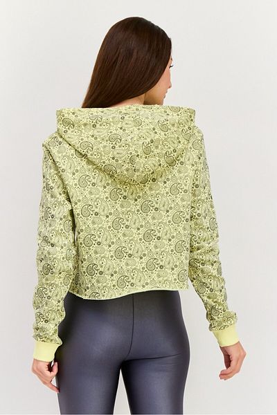 Hurley Women Hooded Long Sleeve Printed Sweatshirt, Light Yellow