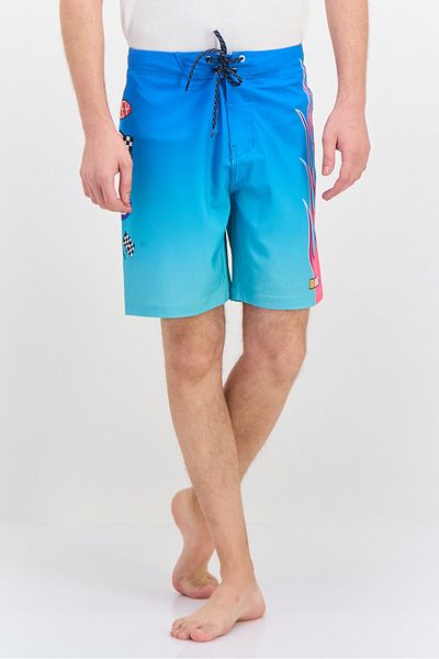 Hurley Men Graphic Print Board Shorts, Blue Combo