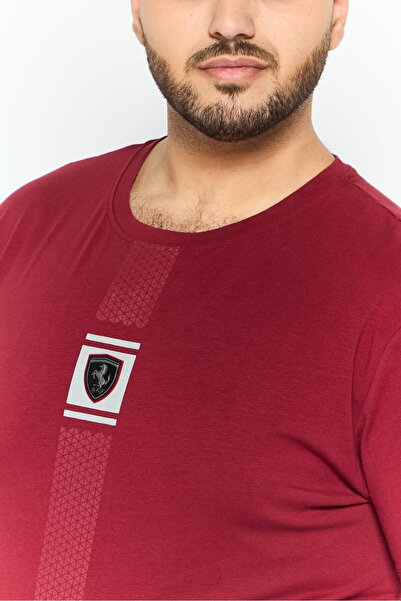 Scuderia Ferrari Men Sportswear Fit Short Sleeves Outdoor T-shirt, Maroon