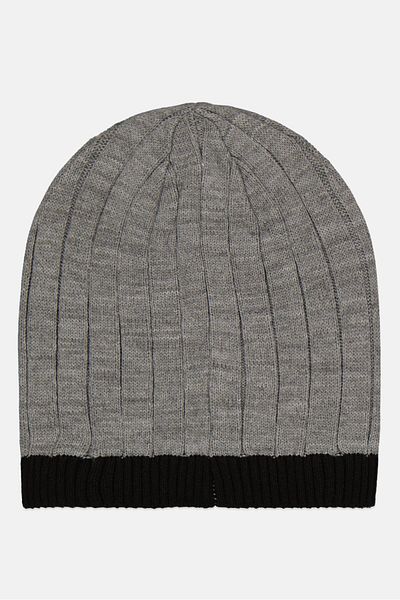VAN HEUSEN Men Knitted Beanie, Dark Grey