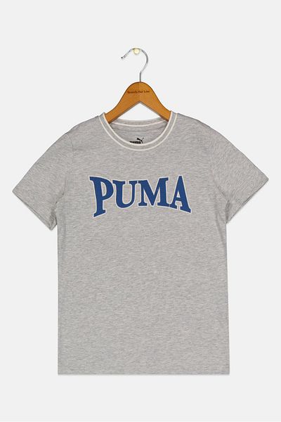 Puma Kids Girl Short Sleeve Outdoor T Shirt, Grey