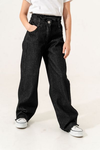 GİYİCEM TEKSTİL Double Belted Girls' Jeans 2173