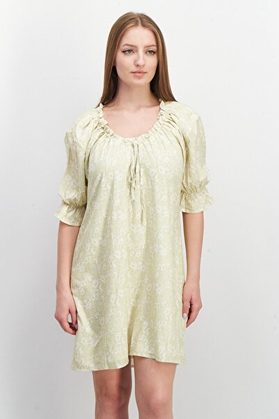 NA-KD Women Floral Print Mini Dress, Multicolor