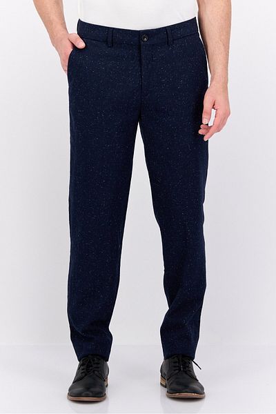 Scotch & Soda Men Super Slim Fit Textured Mott Chino Pants, Navy Combo
