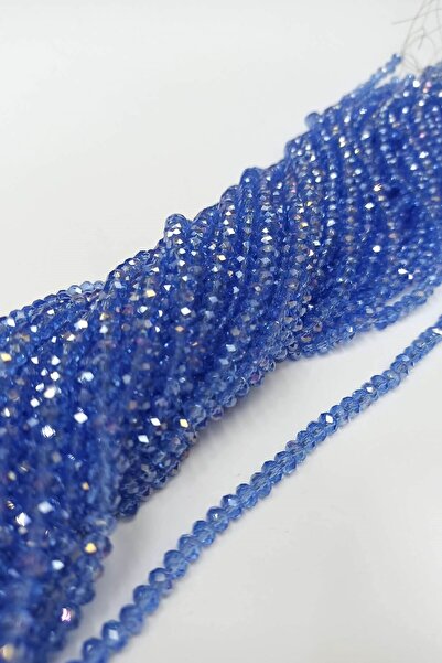 Hayalperest boncuk Mărgele de cristal albastru 6 mm