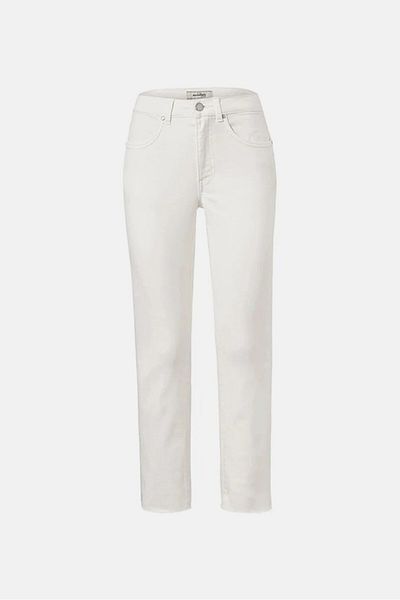 Tchibo Women Slim Fit Plain Stretchable Jeans, White