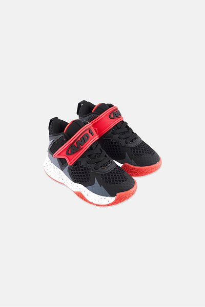 AND1 Toddlers Boy Ballistic Velcro Closure Sports Shoes, Black