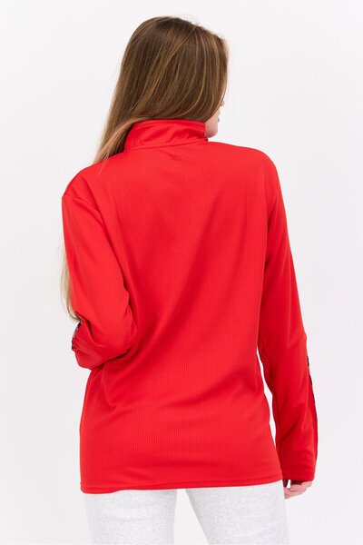 hummel Women Sportswear Fit Long Sleeve Training Sweatshirt, Red