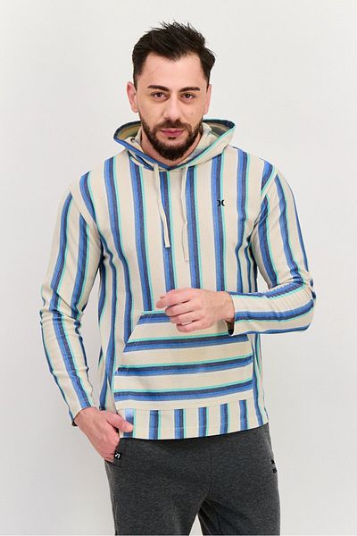 Hurley Men Sportswear Fit Long Sleeve Outdoor Hoodie, Beige