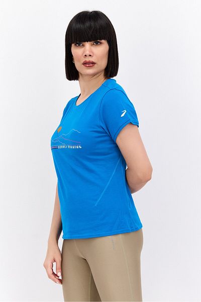 Brooks Women Sportswear Fit Short Sleeve Running Top, Blue