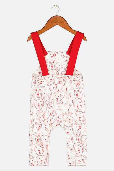 Trussardi Junior Toddlers Boy Allover Print Romper, White