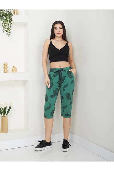 Banadamoda Γυναικείο μοτίβο χτενισμένο βαμβακερό κάπρι