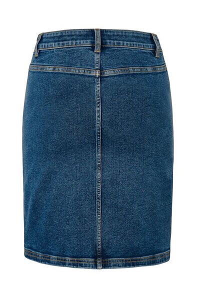 Tchibo Women Washed Denim Mini Skirt, Blue