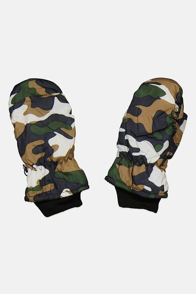Royal Deluxe Kids Boy Camouflage Mitten, White