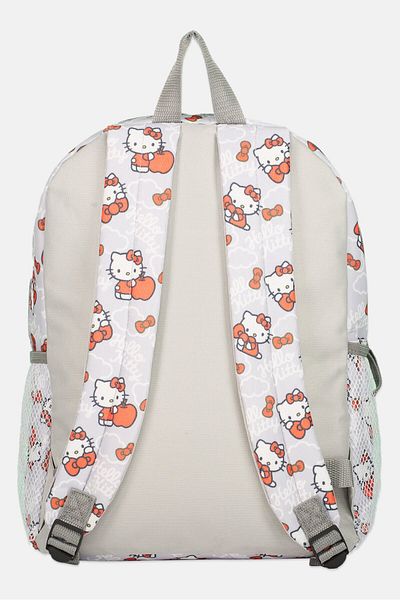 Hello Kitty Women Brand Logo Backpack 43 H x 39 L x 11 W cm, Grey Combo